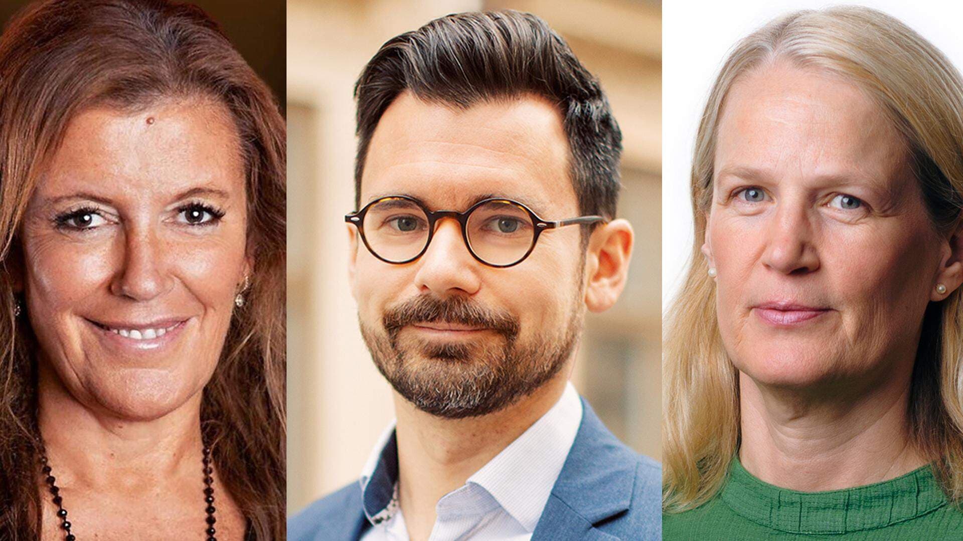 Therese Liljeqvist, vd och ägare på Waxholms Hotell, Jonas Öhlin på Strategirådet, Amelie Berg, expert på kompetensförsörjning.