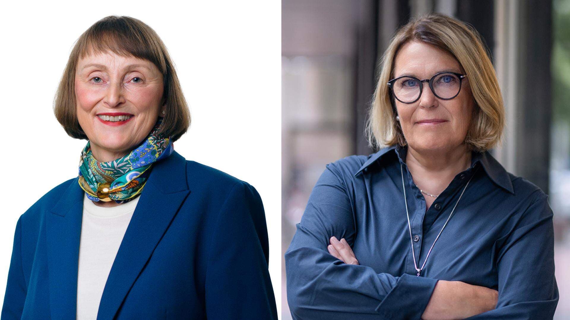 Lena Furmark, välfärdsexpert, och Karin Johansson, vice vd.