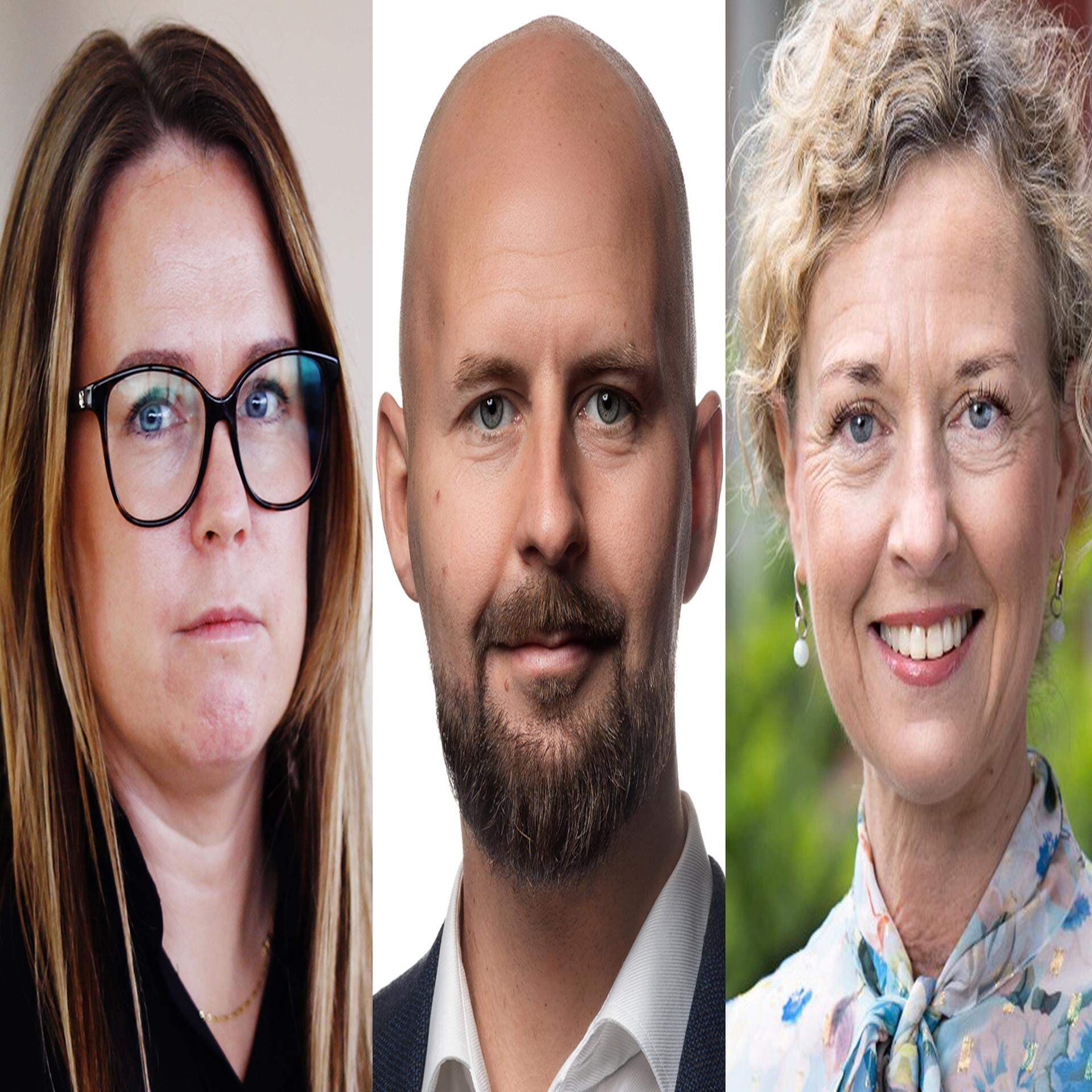 Emelie Värja, chefsekonom på SKR, Johan Lidefeldt, ekonom, och Johanna Adami, vd för Sophiahemmet.