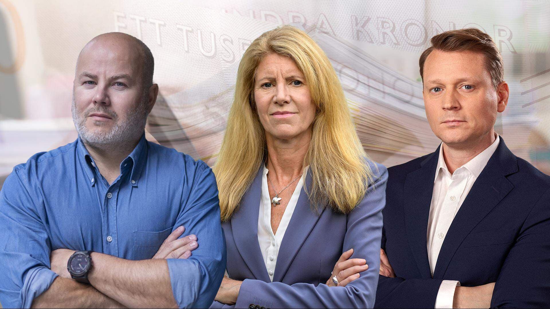 Sven-Olov Daunfeldt, chefsekonom, Kerstin Hallsten, chefekonom på Industriarbetsgivarna och Erik Spector, chefekonom Teknikföretagen.