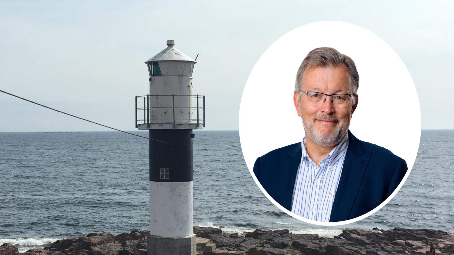 Bjarte Bugge och en fyr