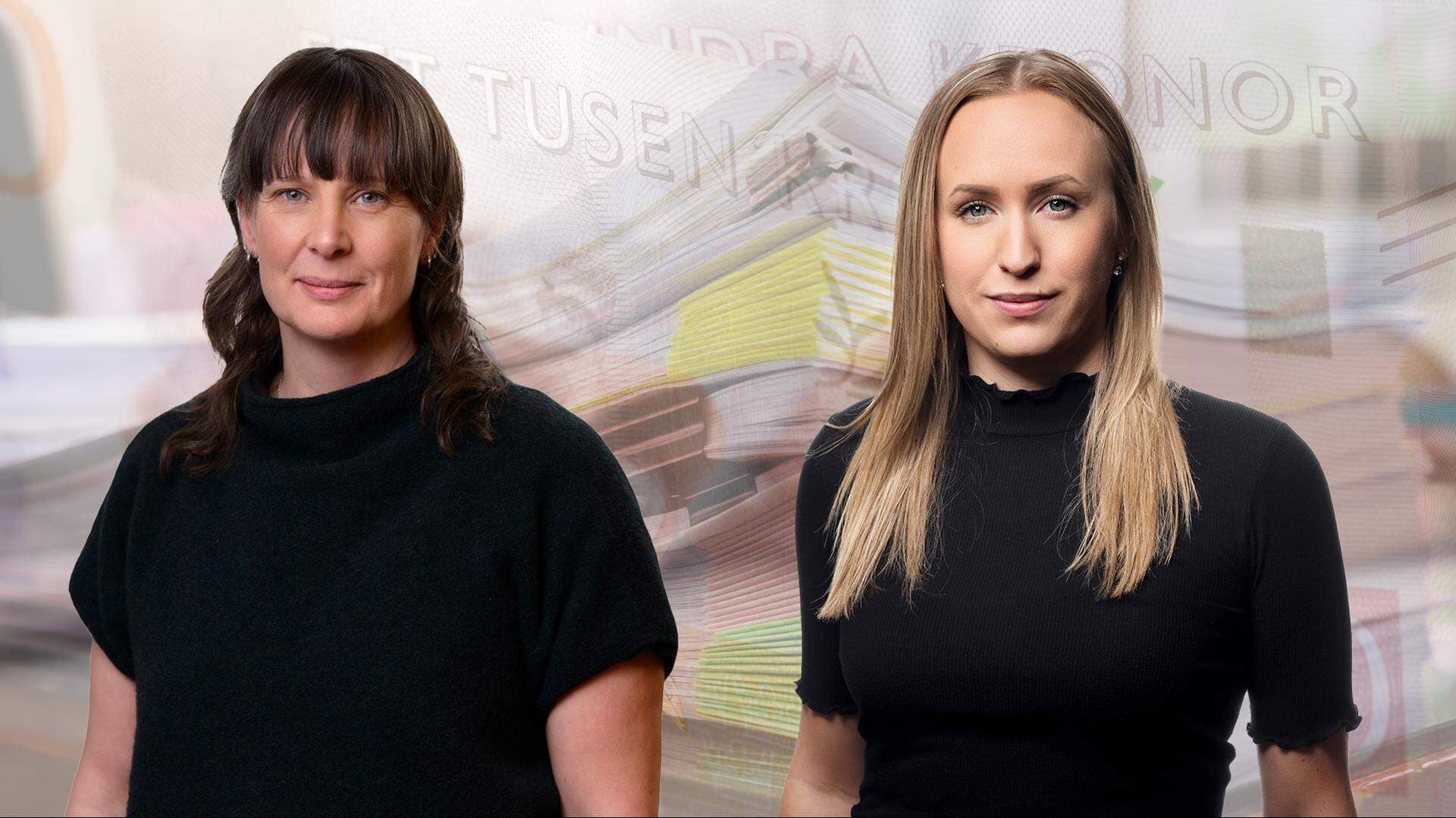 Isabelle Galte Schermer, expert jämställdhet, och Camilla Gannvik, expert lönebildning.