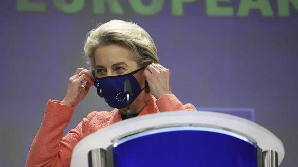 EU-kommissionens ordförande Ursula von der Leyen. 
