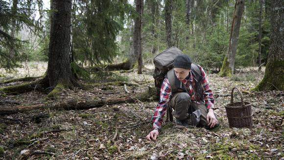 Man i skogen 