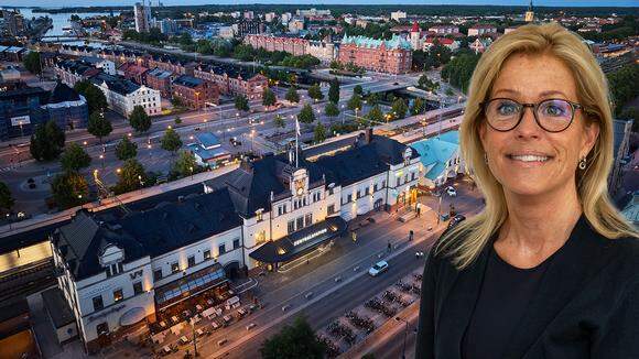 Åsa Viklund Lång, kommunstyrelsens ordförande i Gävle.