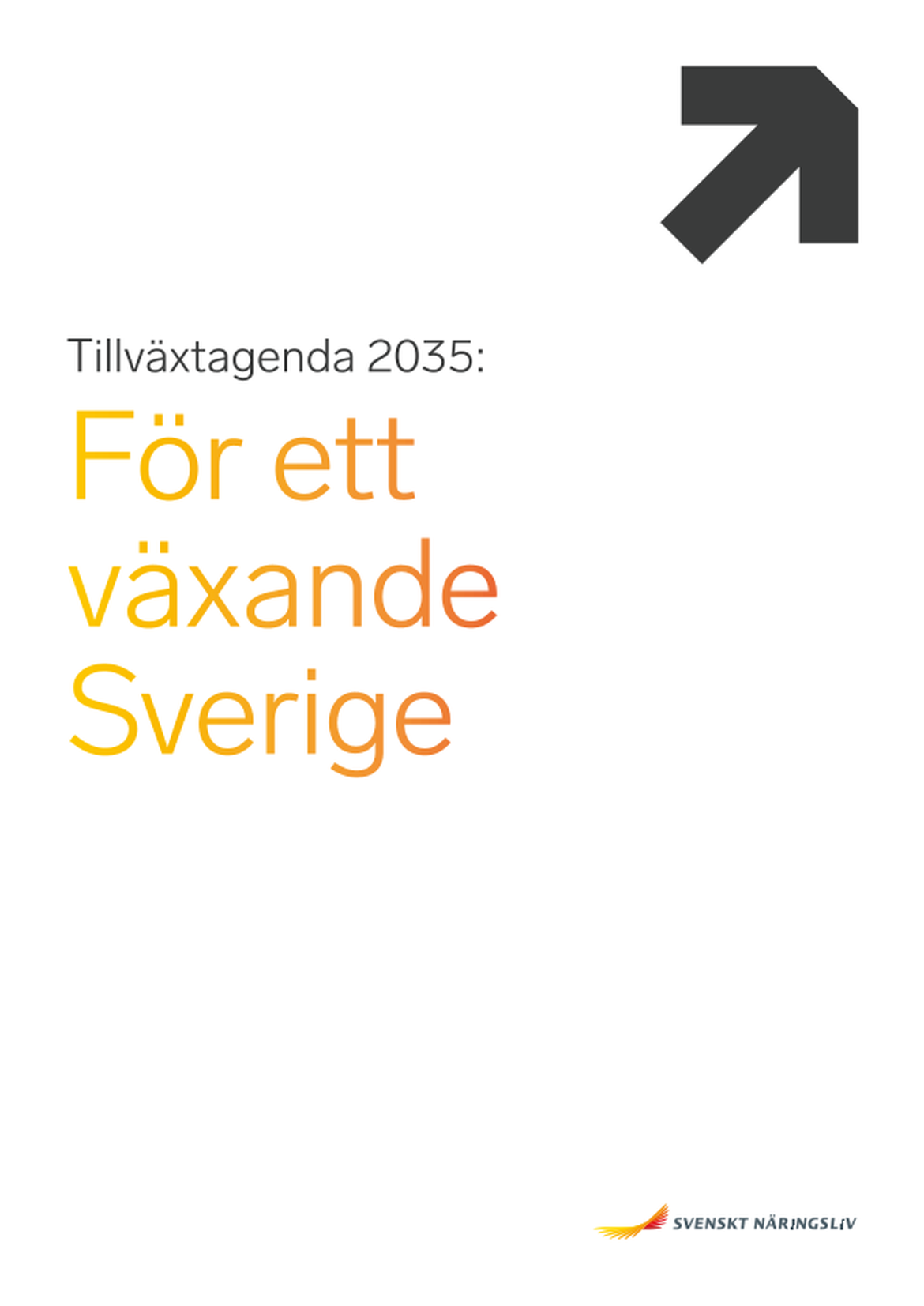 Tillväxtagenda 2035 - För ett växande Sverige
