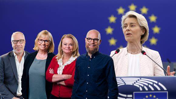 Petter Lundgren, vd på Clockwork, Marie Svensson, vd på Tjeders, Maud Spencer, vd på Svalson och Anders Elfström, vd på FILT.