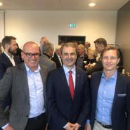 Näringsminister Ibrahim Baylan möte företagare i Eskilstuna
