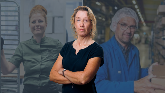 Carina Lindfelt och två företagare